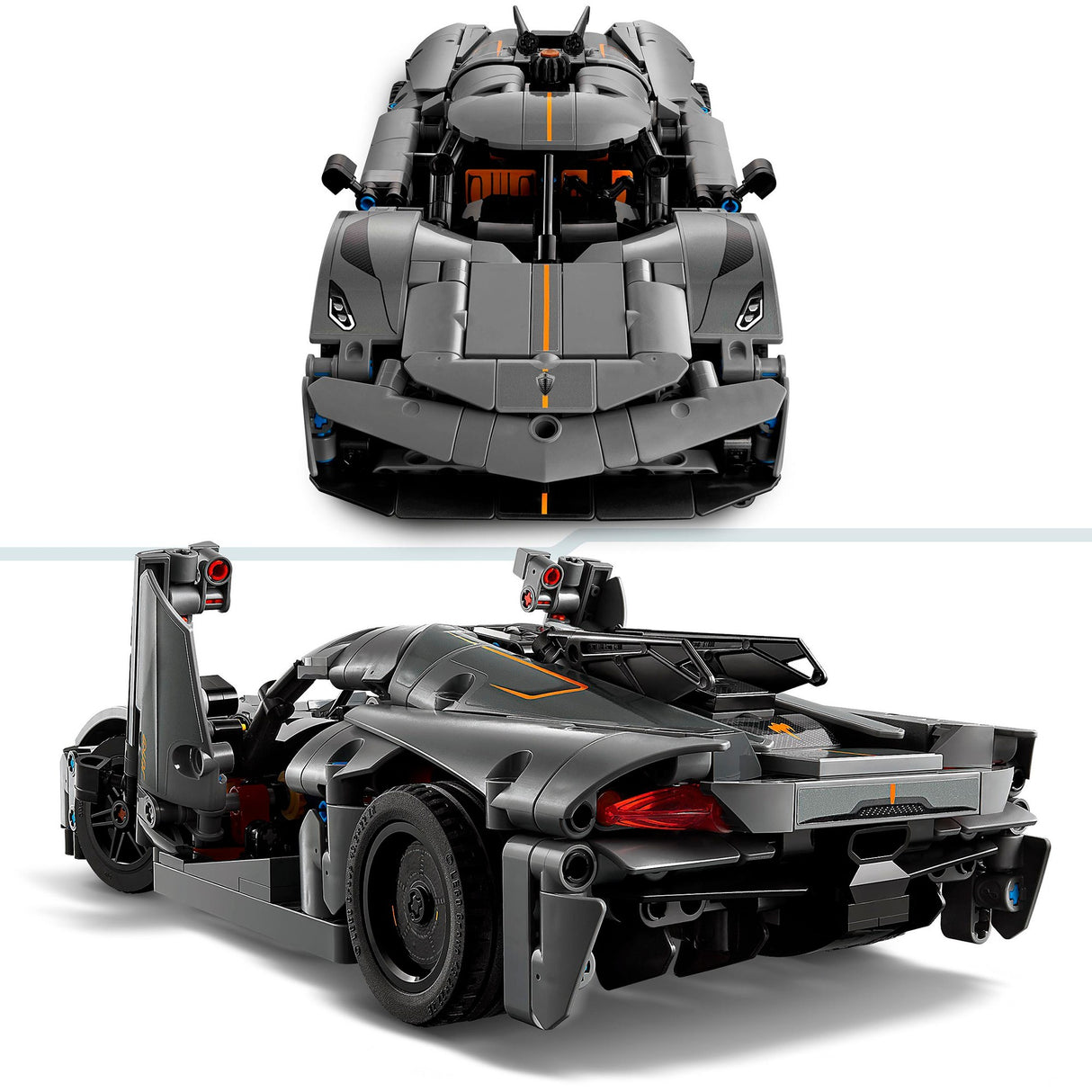Lego Technic 42173 Koenigsegg Jesko Absolut Gray Hypercar