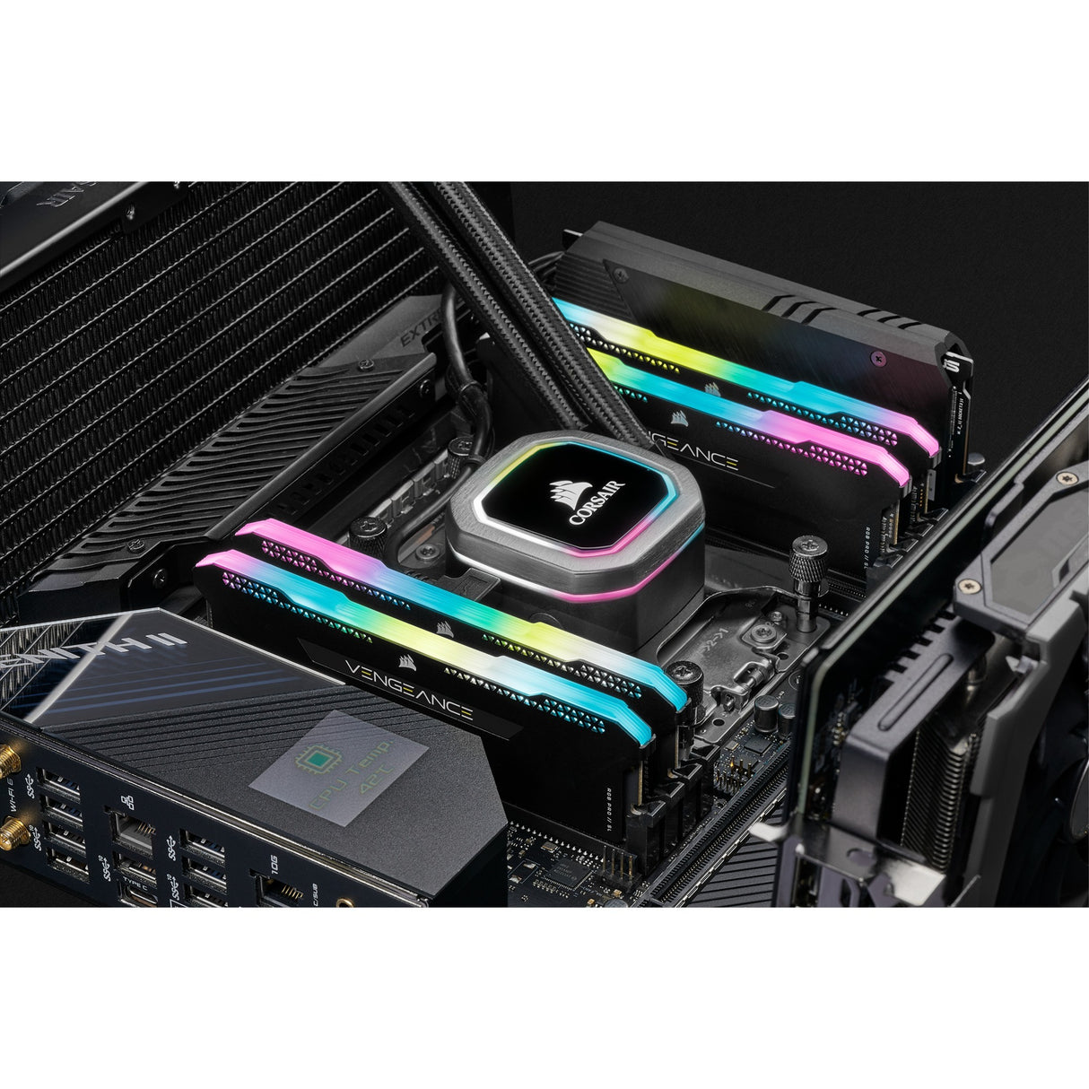 Corsair Vengeance RGB Pro SL 16 GB DDR4-3200 (2x 8 GB) RAM (sort, cmh16gx4m2e3200c16, xmp 2.0)