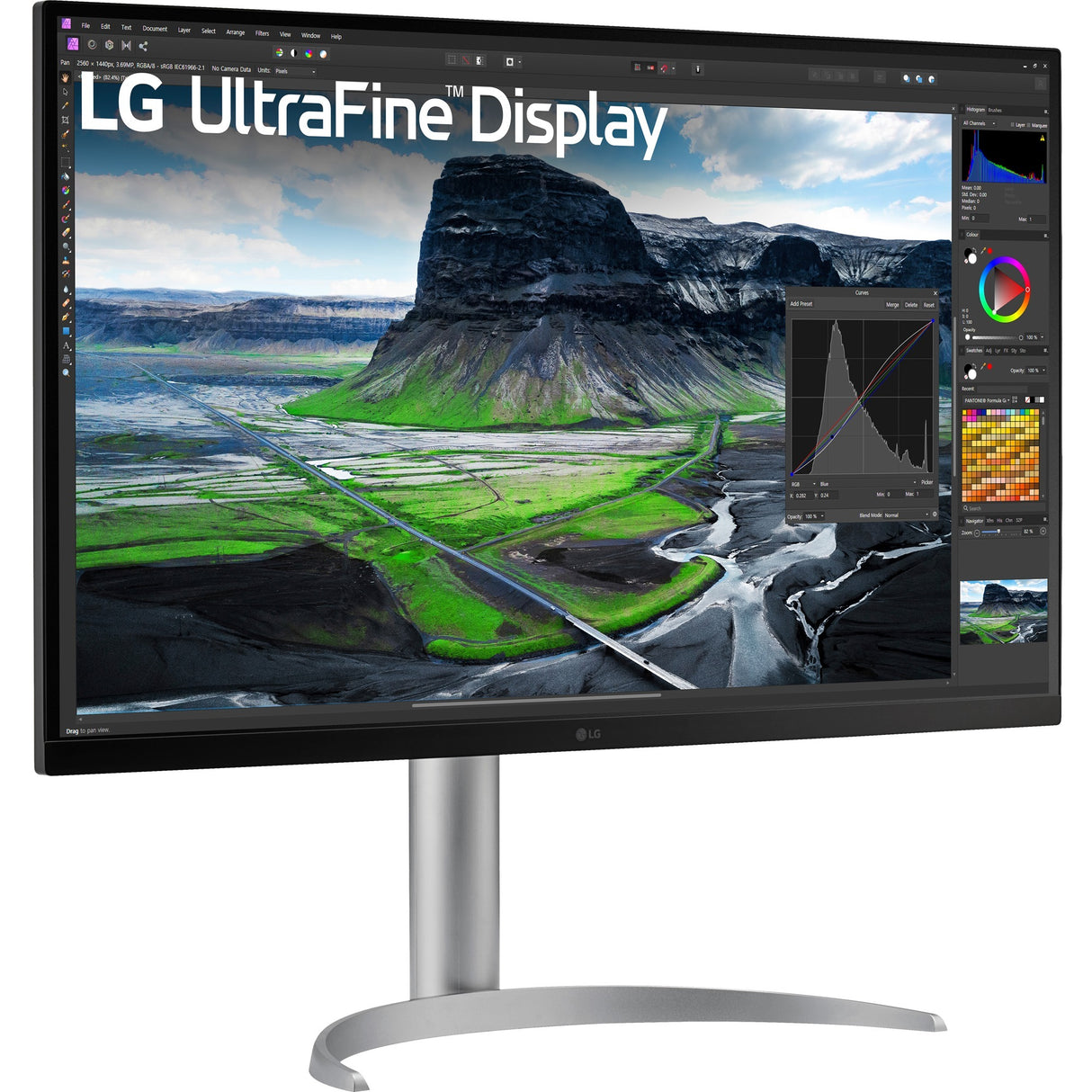 LG Ultrafine 32UQ850V-W 31,5 4K UHD-skærm (hvid, 2x HDMI, skærmport, 2x USB-A, USB-B, USB-C)