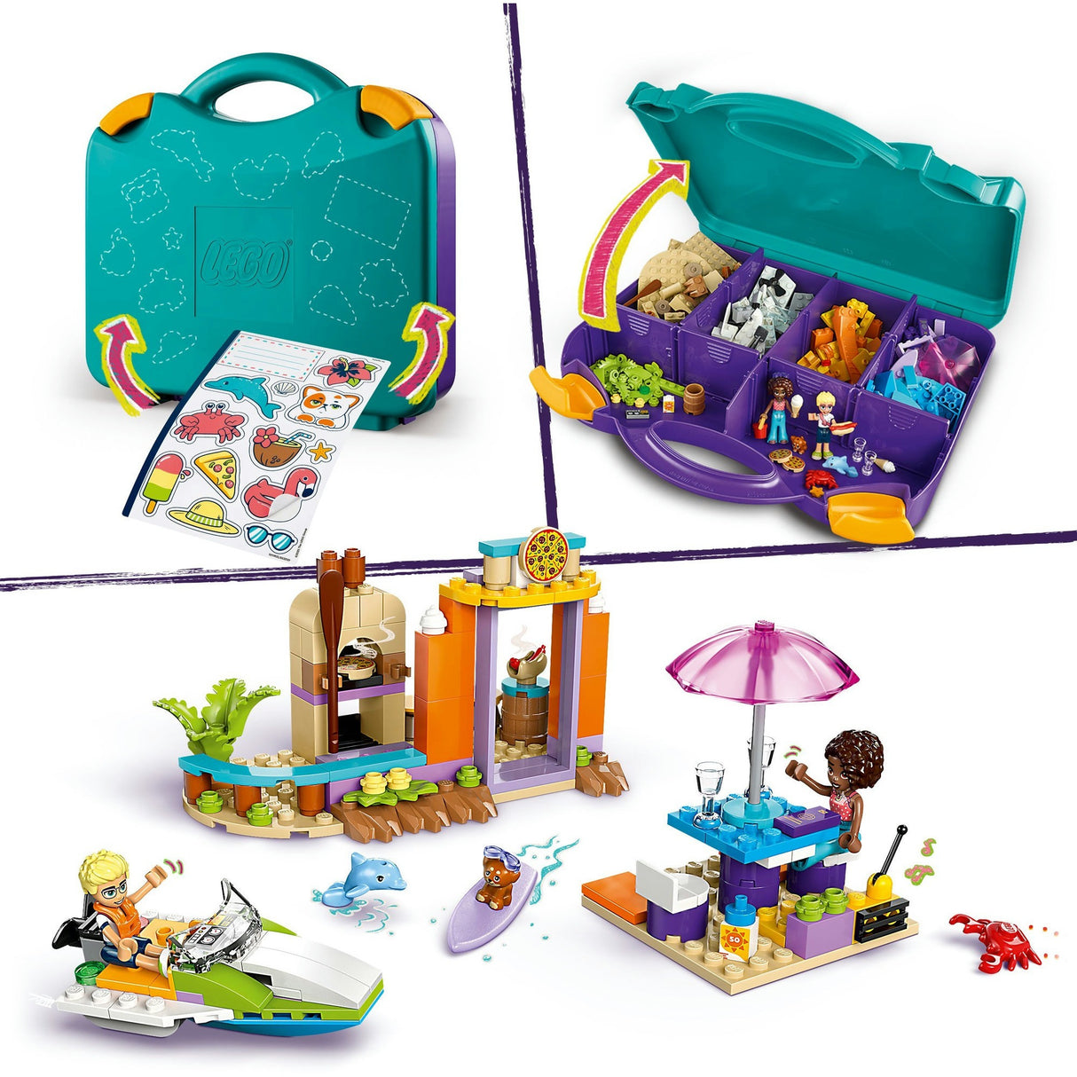 Lego friends - kreativ strandkuffert byggelegetøj (42672)