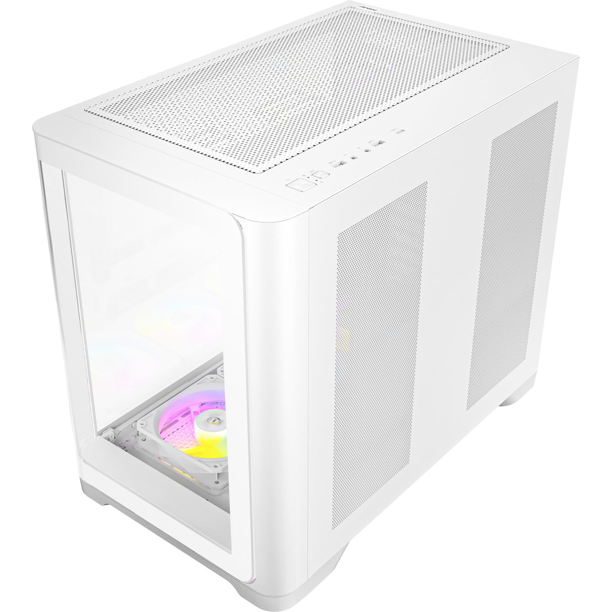 Antec c5 curve argb midi tårnhus (hvid | 2x USB-A | 1x USB-C | hærdet glas)