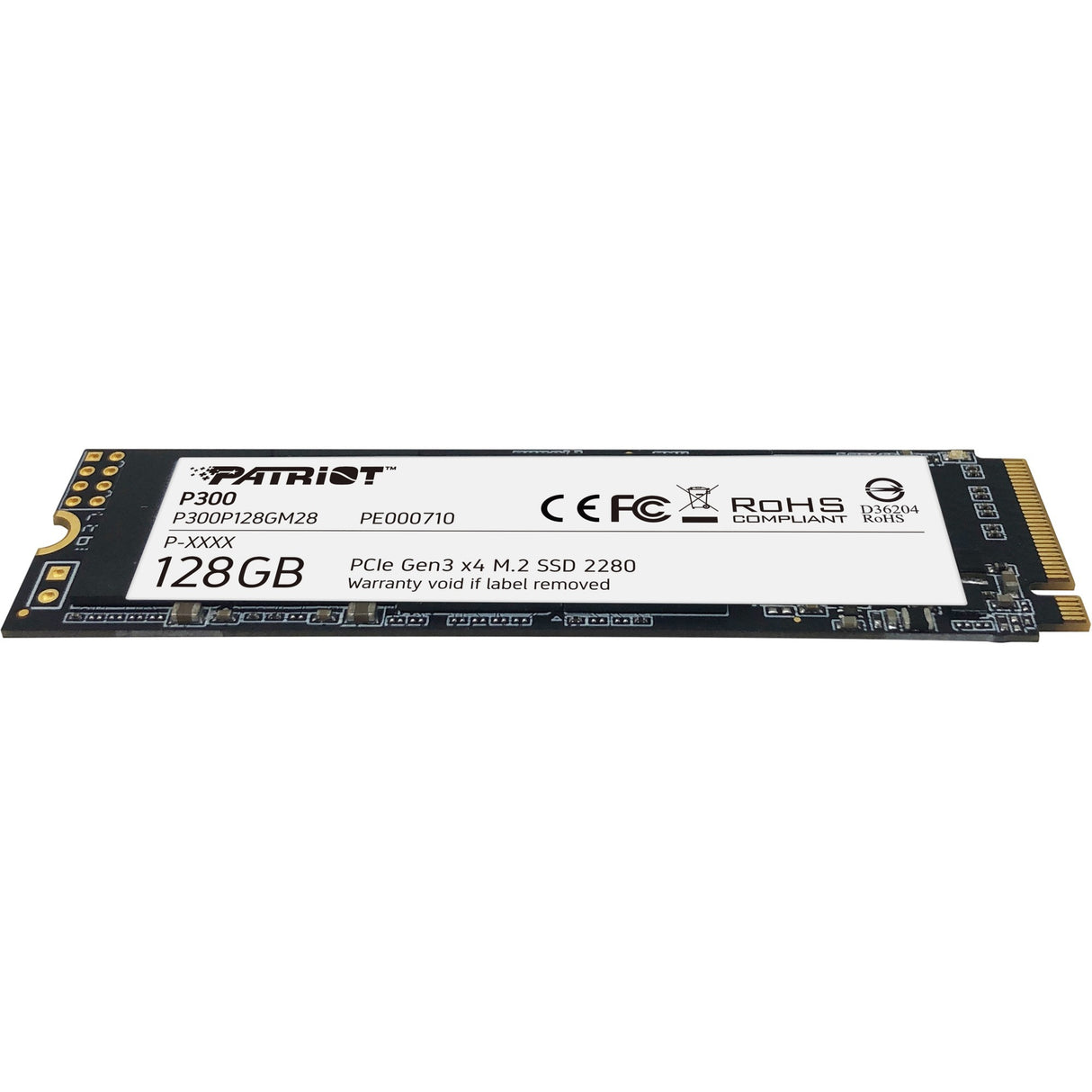 Patriot p300 128gb ssd (p300p128gm28, pcie 3.0 x4, m.2 2280)