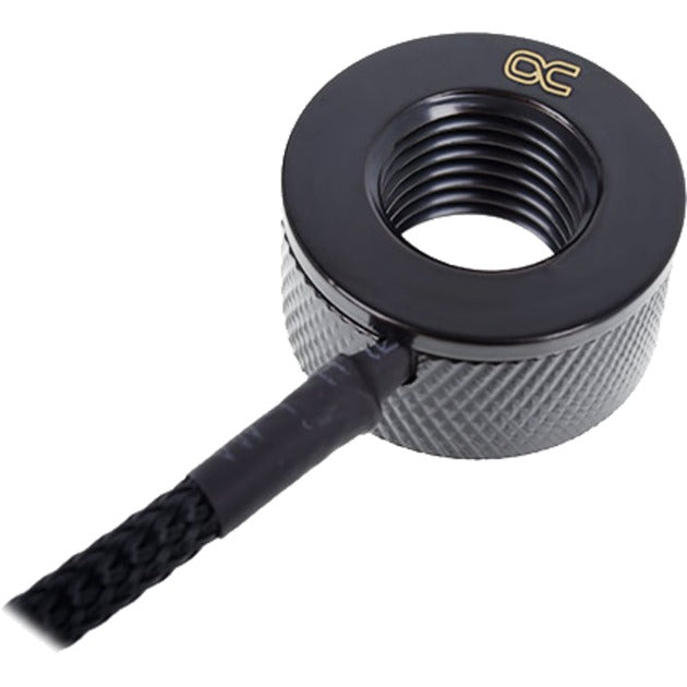 Alphacool eiszapfen temperatursensor g1 4 ig ig med ag adapter (sort)