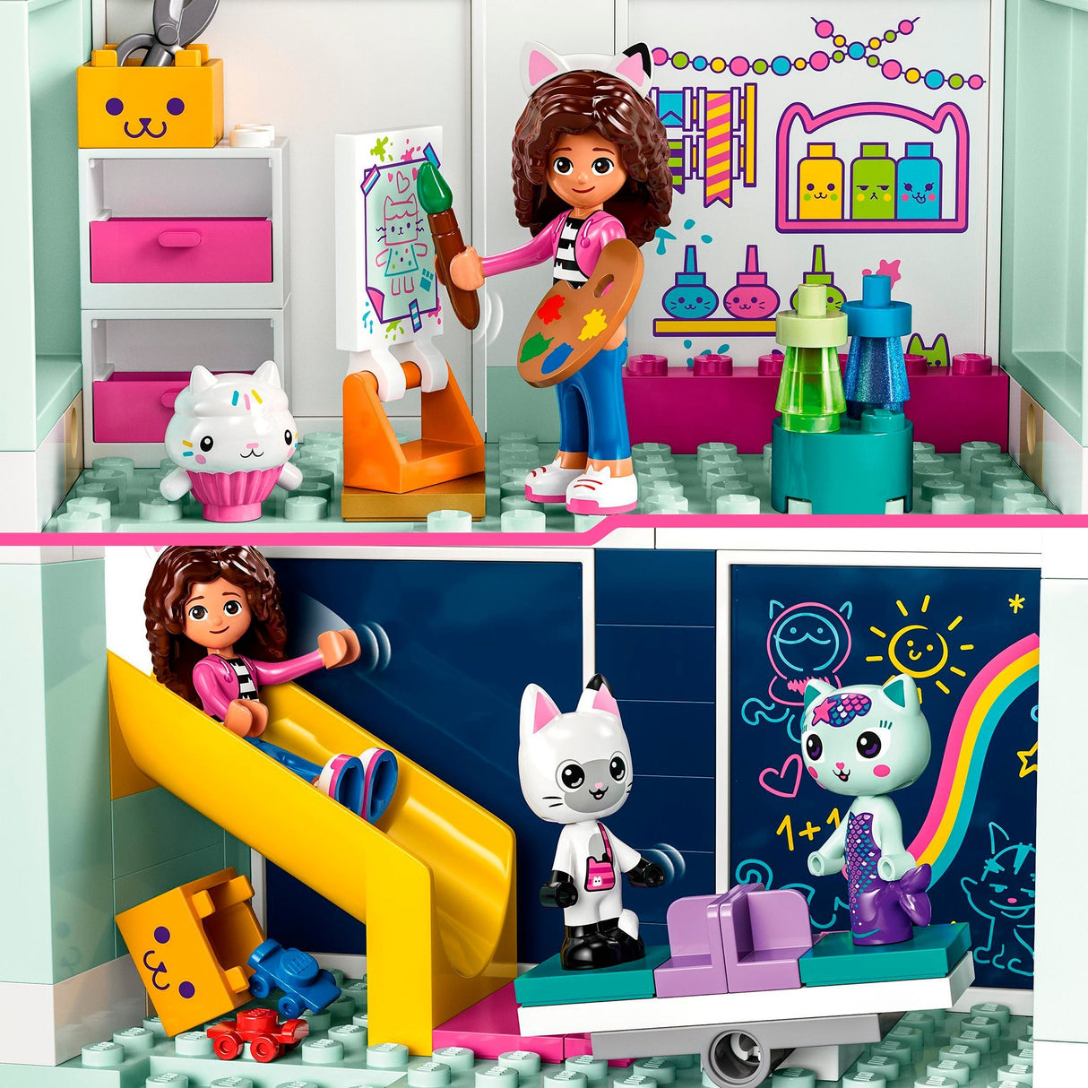 Lego gabbys dukkehus gabbys dukkehuslegetøj legetøj med 4 minifigurer og tilbehør til børn 4+ - 10788