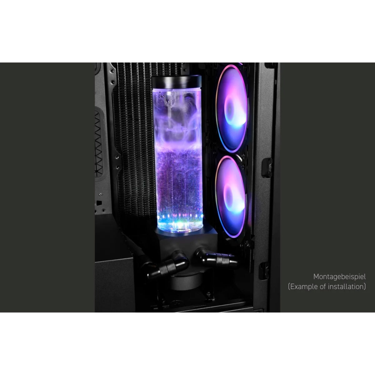 Alphacool core 200 aurora d5 vpp reservoir med vpp655 pwm pumpe pomp (rgb)