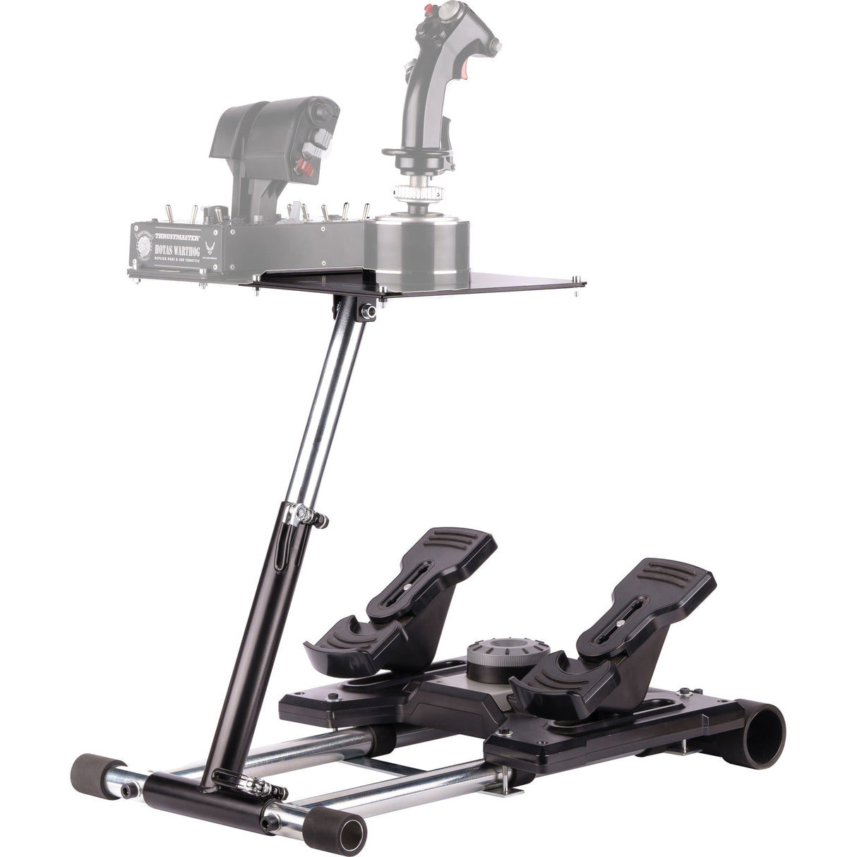 Hjulstander pro deluxe v2 thrustmaster hotas warth holder (sort, til thrustmaster hotas warthog, saitek x-55, x52, pro og x65)