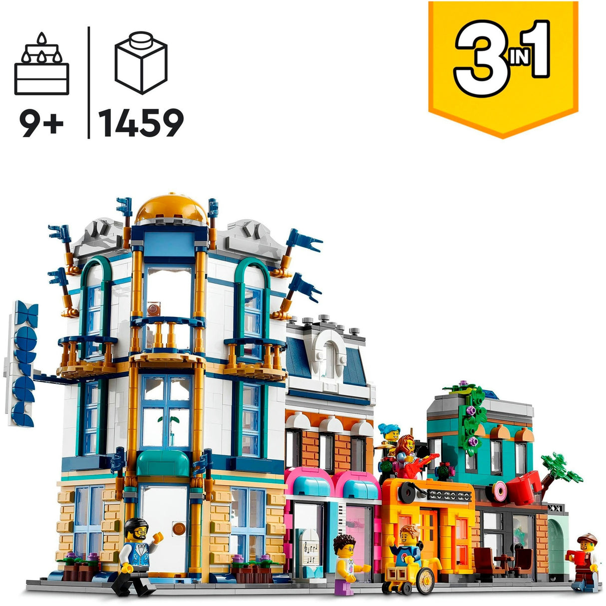 Lego Creator 3-i-1 - hovedgadebygningslegetøj (31141)