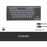 Logitech MX mekanisk mini-tastatur (sort, amerikansk-internationalt layout (QWERTY), GL taktil, 80 % (TKL), Bluetooth)