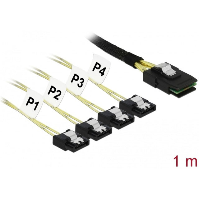 Delock mini SAS SFF-8087 > 4x SATA 7-bens adapter (1 meter)