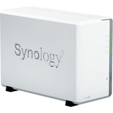 Synology disk station ds223j nas (hvid, 2x USB 3.2 gen 1)