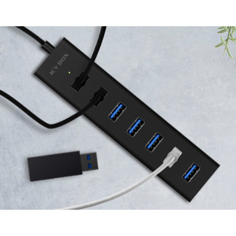 Icy box ib-hub1700-u3 usb hub (sort)