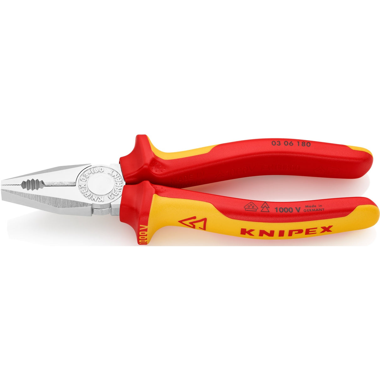Knipex kombitang 03 06 180 kombitang (rød gul, VDE testet)