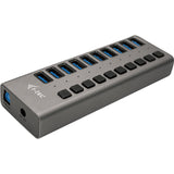 I-tec USB 3.0 opladningshub 10 porte + strømadapter USB-hub (sort)