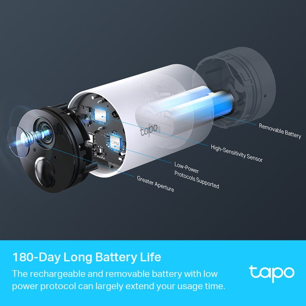 Tp-link tapo c400s2 sikkerhedskamera (hvid)