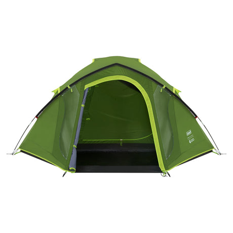 Coleman darwin 3 plus kuppeltelt (mørkegrøn lysegrøn, med frontstruktur, model 2025)