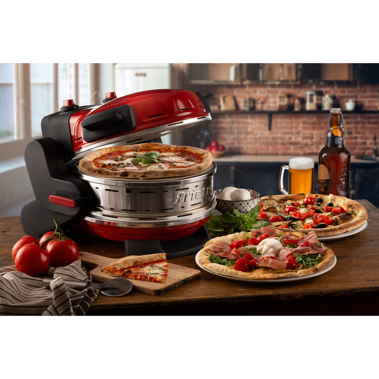 Ariete dobbelt pizzaovn 0927 00 (rød)