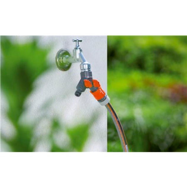 Gardena 2-vejs vandfordeler 26,5 mm (g 3 4 ) hanestykke (grå orange, 938-20)