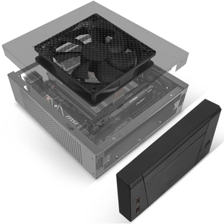 Silverstone sst-ml10b htpc-hus (sort | 2x usb-a)