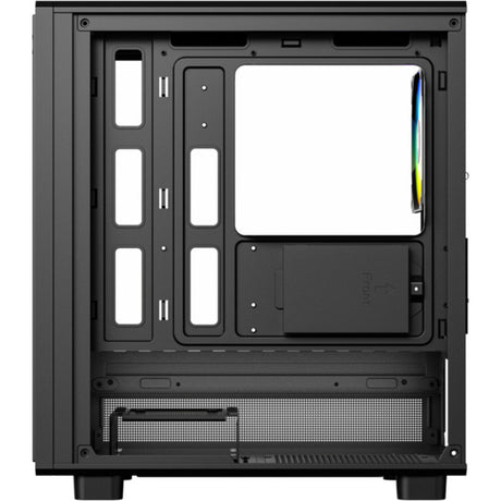 Xyz pc gear atom midi tårnhus (sort | 2x USB-A | 1x USB-C | hærdet glas)