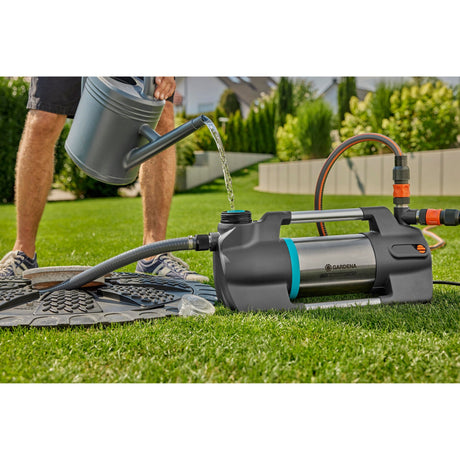 Gardena vandingspumpe 6500 silentcomfort (mørkegrå rustfrit stål, 1300 watt | Bluetooth)