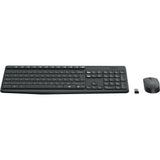 Logitech mk235 trådløst skrivebordssæt (sort, us-internationalt layout (qwerty))