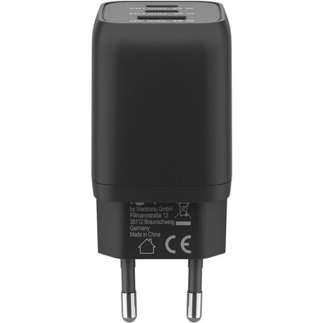 Goobay USB-C hurtigoplader nano (65 W) og USB-C tekstilkabel (sort, 1 meter)