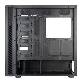 Silverstone seta q1 midi tårnhus (sort | 2x USB-A | 1x USB-C)