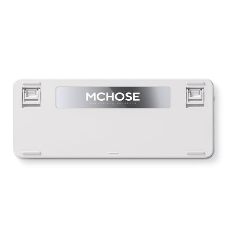 Mchose x75 v2 blue whale sea brugerdefineret mekanisk rgb-tastatur (hvid, us-layout (qwerty), swk whale sea, 75%, rgb, hot swap, double-shot pbt, trådløs | bluetooth | usb-c)