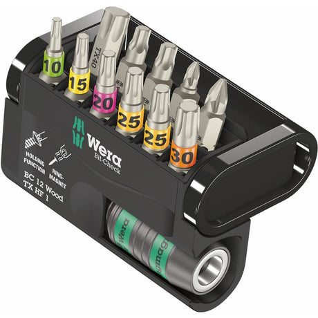 Wera bit-check 12 wood tx hf 1 bit set (12 pieces)