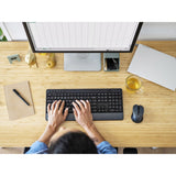 Trust trezo comfort trådløst tastatur og mus sæt desktop sæt (sort, us layout (qwerty), 100%)