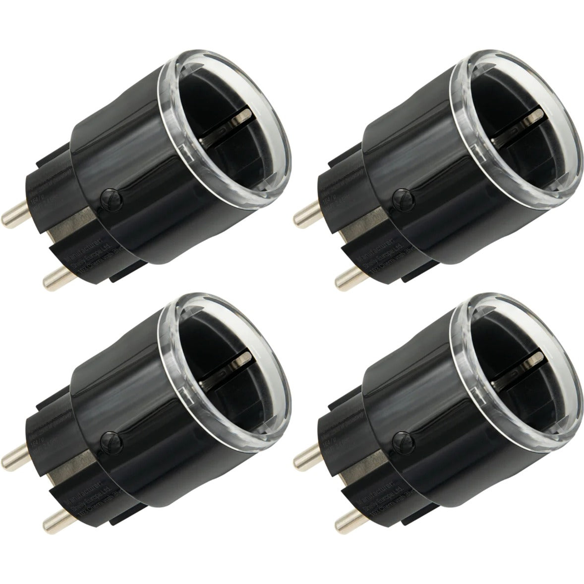 Shelly plug s gen3 smart WiFi, 4 stykker stik (sort, materie, WiFi, Bluetooth)