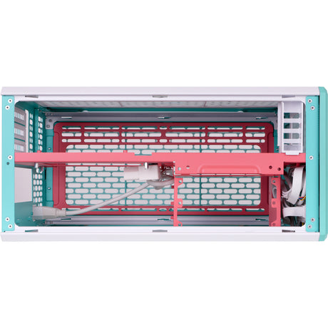 Thermaltake tr100 mint strawberry mini tower behuizing (mint bes | 2x usb-a | 1x usb-c)