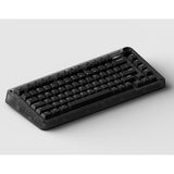 Iqunix zx75 dark side trådløst mekanisk tastatur (sort, us layout (qwerty), gateron rød, 75%, rgb lysdioder, hot-swappable, double-shot pbt, 2,4ghz | bluetooth 5.1 | usb-c)