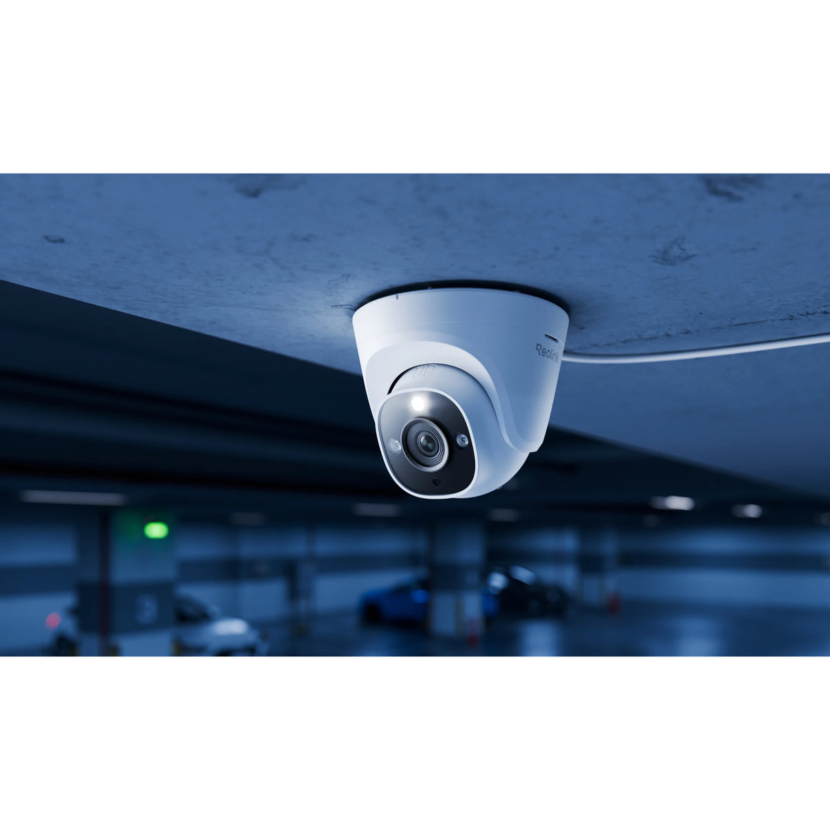 Reolink rp-pct12m, smart 12mp ultra HD poe-kamera med spotlights (hvid)