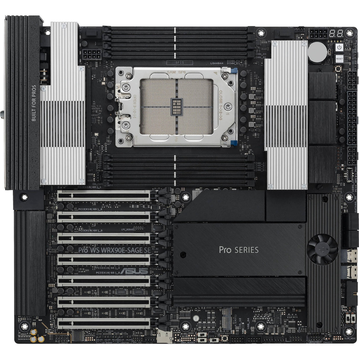 Asus pro ws wrx90e-sage se socket str5 bundkort (raid, 2x 10gb-lan, eeb)