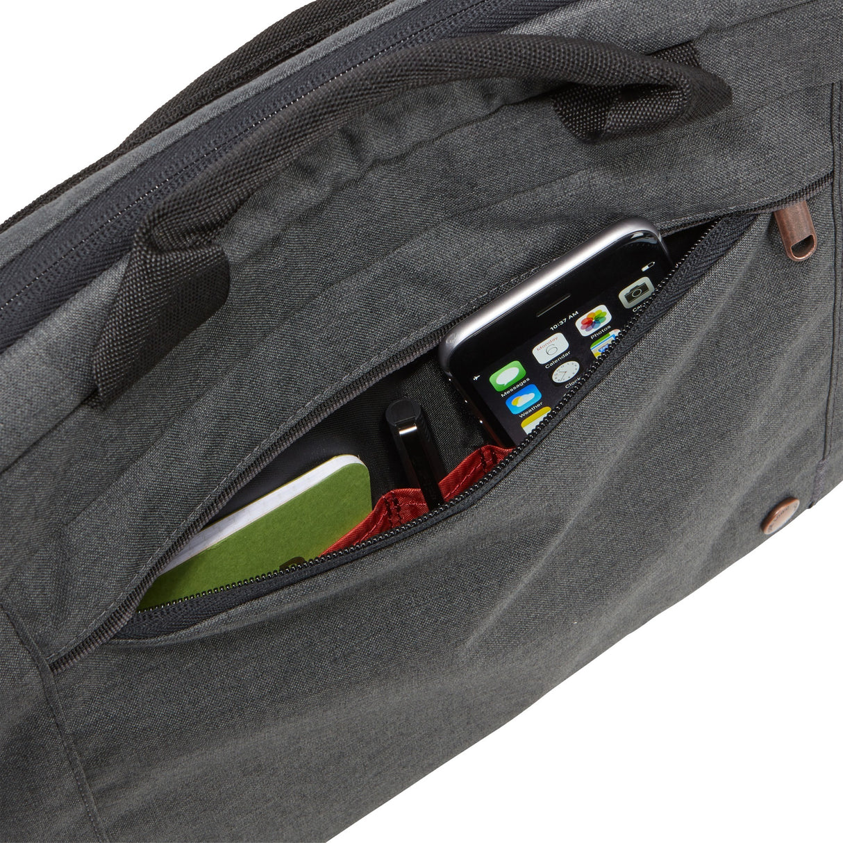 Case logic era 14 bærbar attaché eraa-114-obsidian bærbar taske (mørkegrå)
