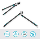 Gardena ambolt beskæringssaks energycut pro l, med ambolt cut (grå turkis, 75 cm, til tørt træ)