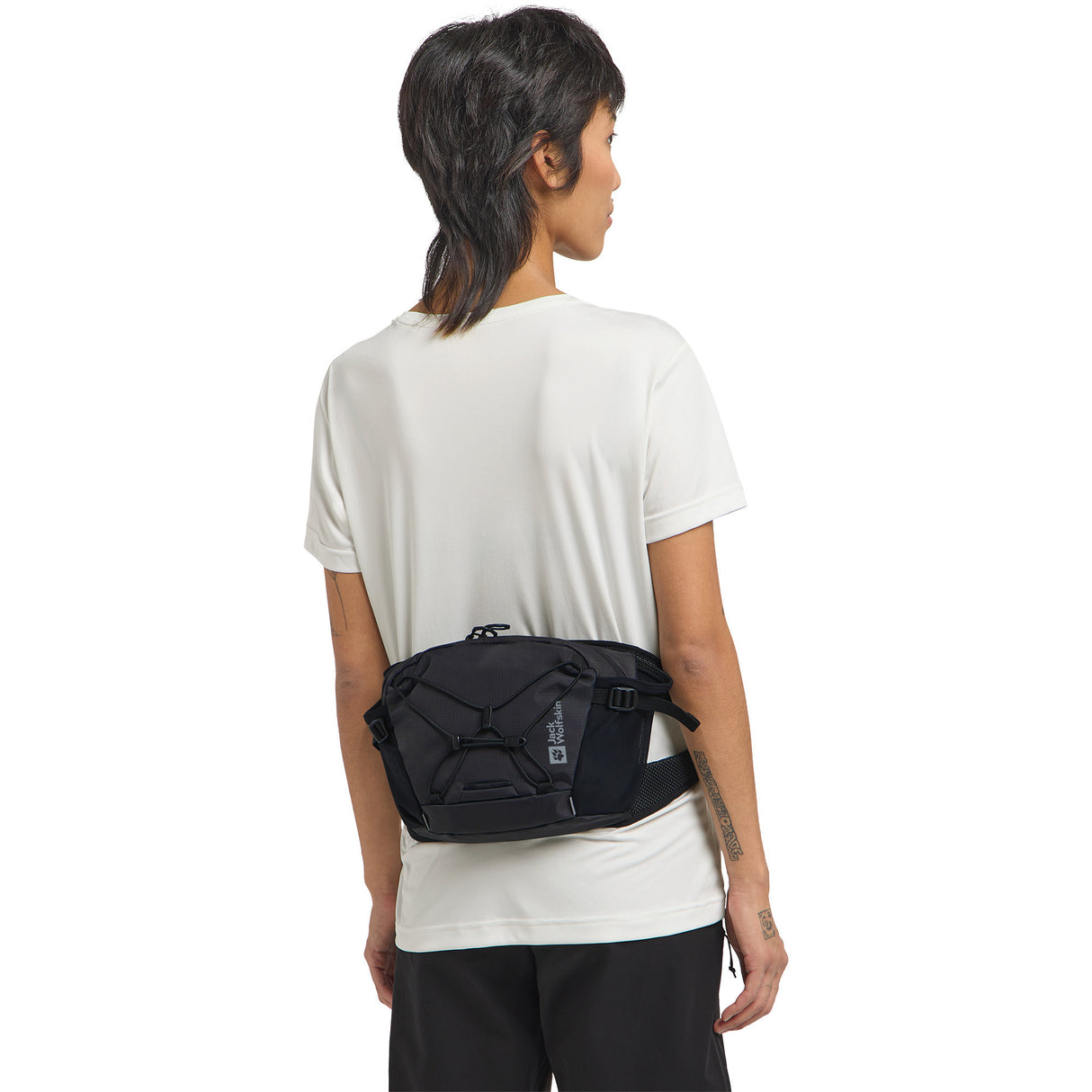 Jack wolfskin velocity hoftetaske (sort, 4 liter)