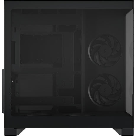 Fractal design pop 2 vision midi tower behuizing (zwart | 1x usb-a | 1x usb-c | tempered glass)