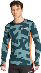Adidas multi syntetisk baselayer - funktionel langærmet skjorte
