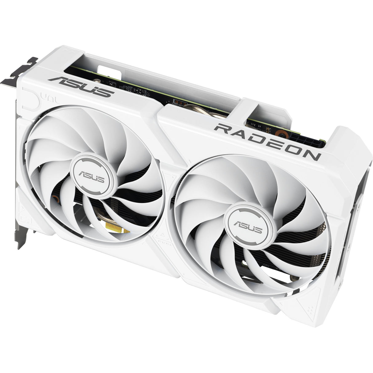 Asus Radeon RX 9060 XT Dual White Edition 16 GB grafikkort (hvidt, RDNA4, GDDR6, 2x Display Port, 1x HDMI 2.1)