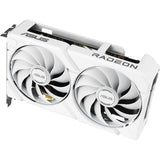 Asus Radeon RX 9060 XT Dual White Edition 16 GB grafikkort (hvidt, RDNA4, GDDR6, 2x Display Port, 1x HDMI 2.1)