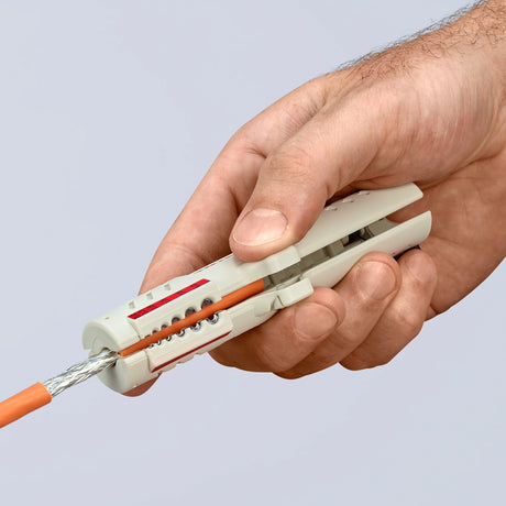 Knipex 16 65 125 sb kabelstripper velegnet til: cat5 kabel 4,5 til 10 mm 0,2 til 4,0 mm²