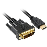 Sharkoon HDMI > DVI-D-adapter (sort, 2 meter, single-link)