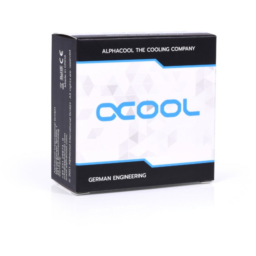 Alphacool eiszapfen 8mm offset stykke roterbar g1 4 ag til g1 4 ig tilslutning (sort)