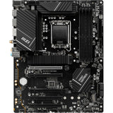 MSI Pro B760-P WiFi DDR4 Socket 1700 bundkort (RAID, 2,5 GB-LAN, WiFi, BT, lyd, ATX)