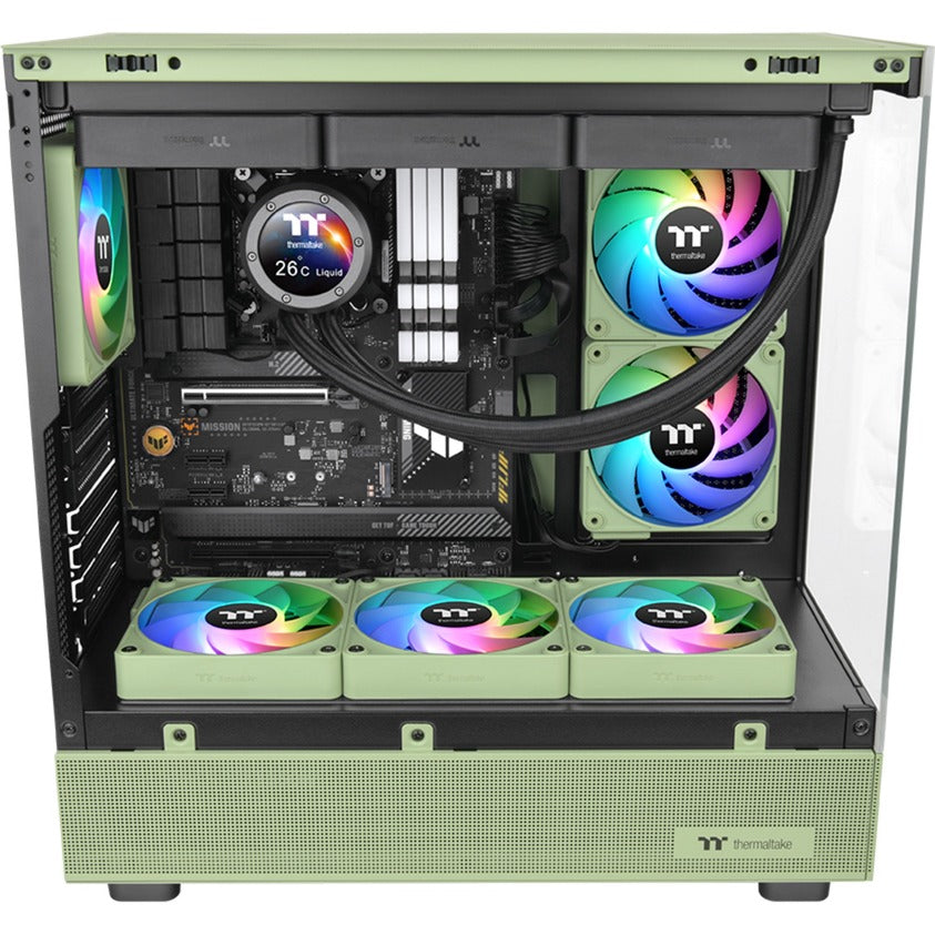 Thermaltake ct120 ex argb sync pc køleblæser matcha grøn (3-fan pack) case fans (lysegrøn, 3 stk, 120 x 120 x 25 mm, pwm)