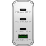 Goobay USB-C PD Multiport Hurtigoplader (100 W) (Hvid)
