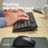 Trust Ody II trådløst tastatur (sort, EU-layout (QWERTY), membran, lydløst)