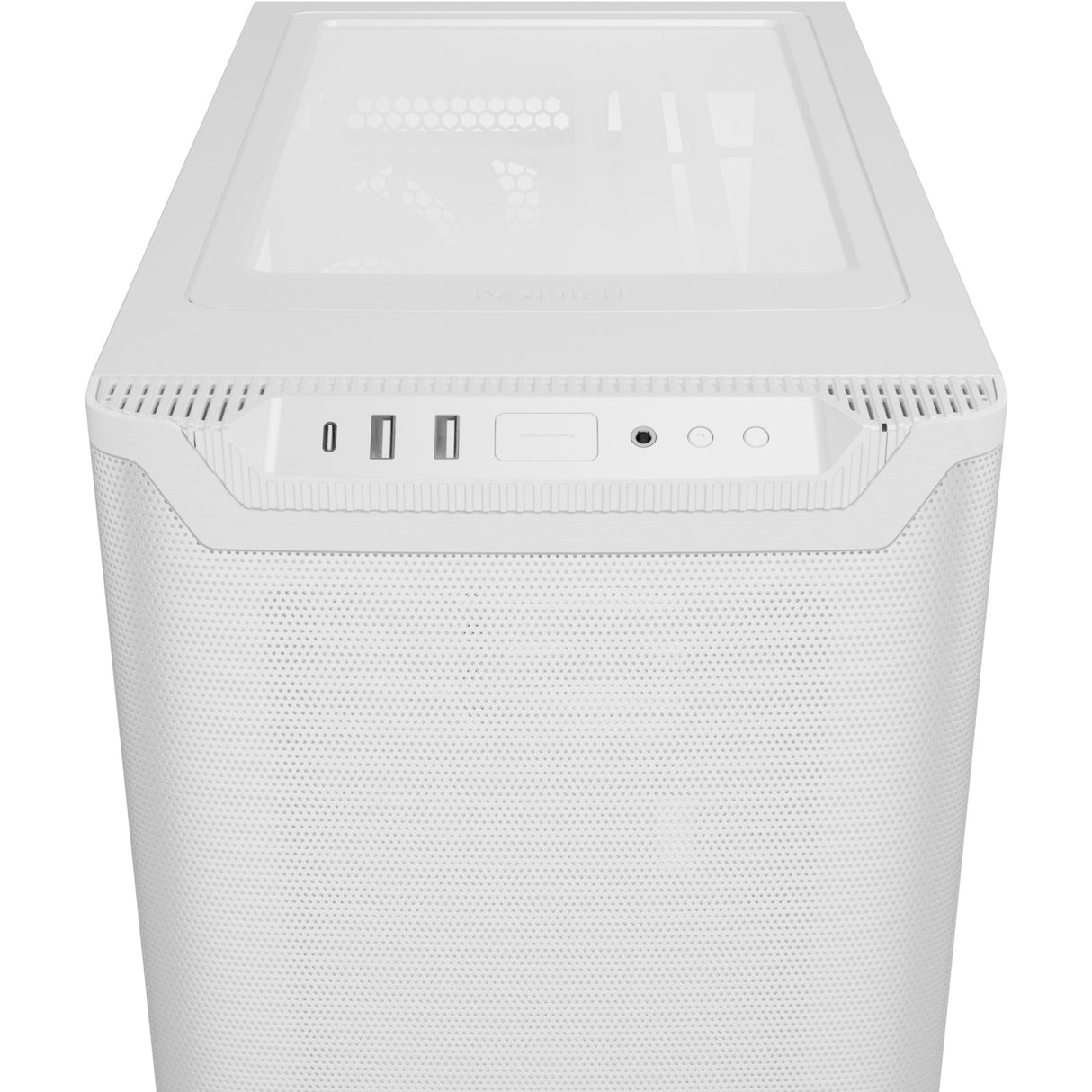 Vær stille! pure base 501 airflow midi tårnhus (hvid | 2x USB-A | 1x USB-C)